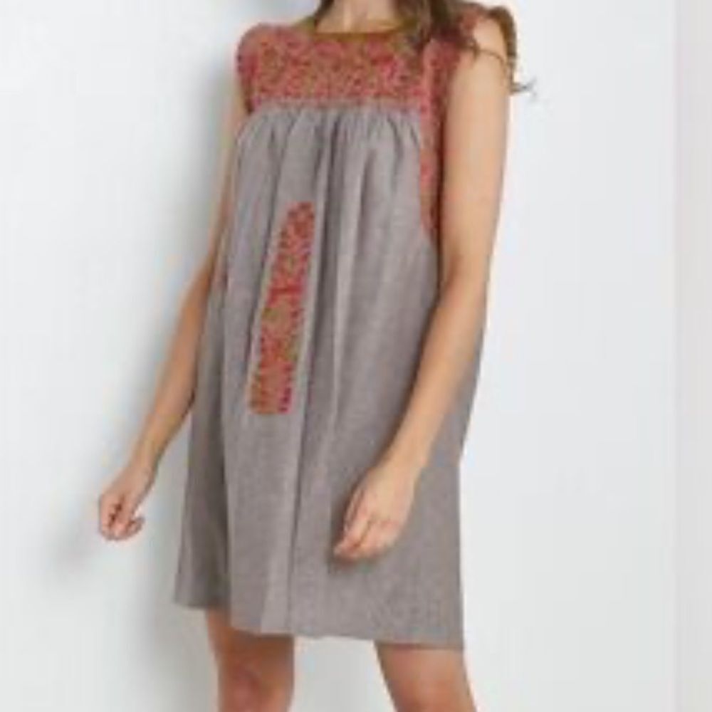 Mi Golondrina Flores Nube Fuego dress XS